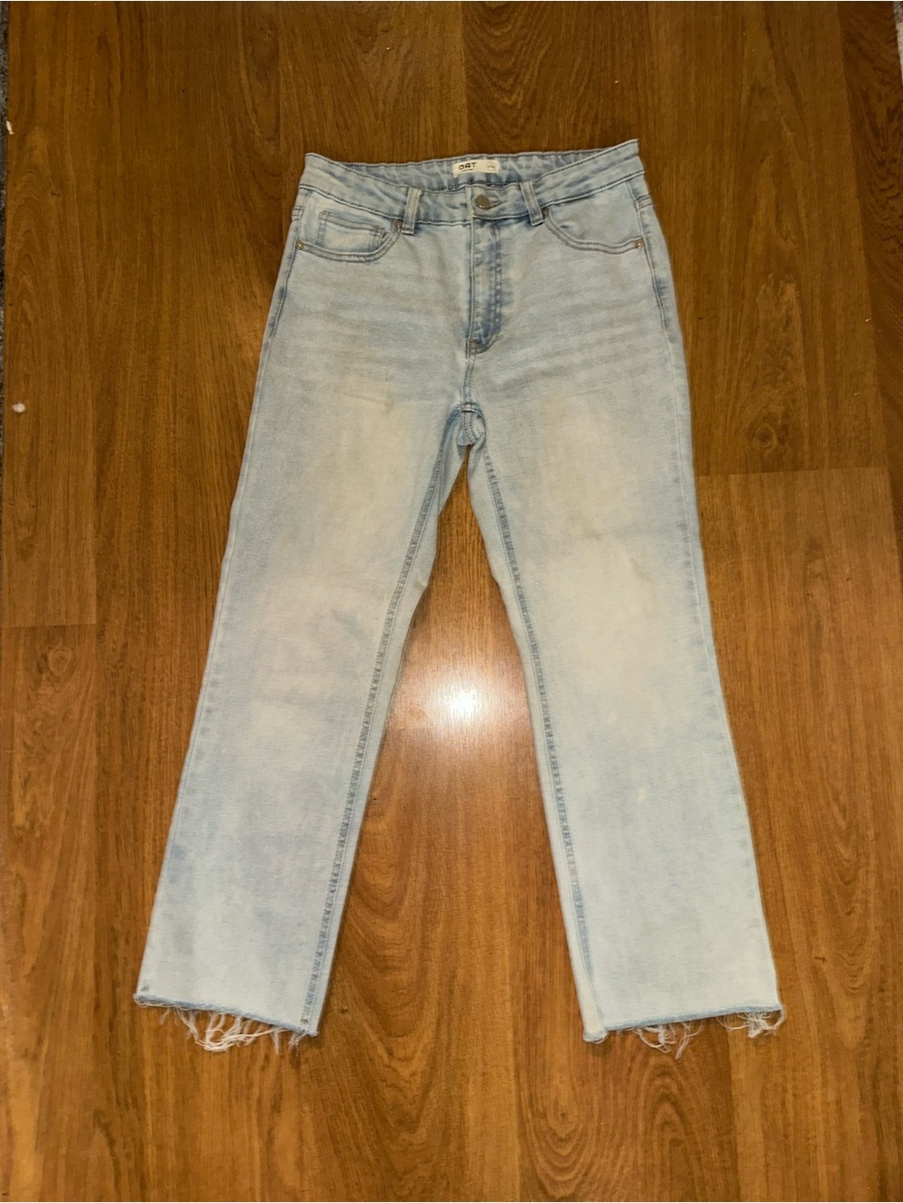 Oat New York Light Blue Straight Leg Jeans